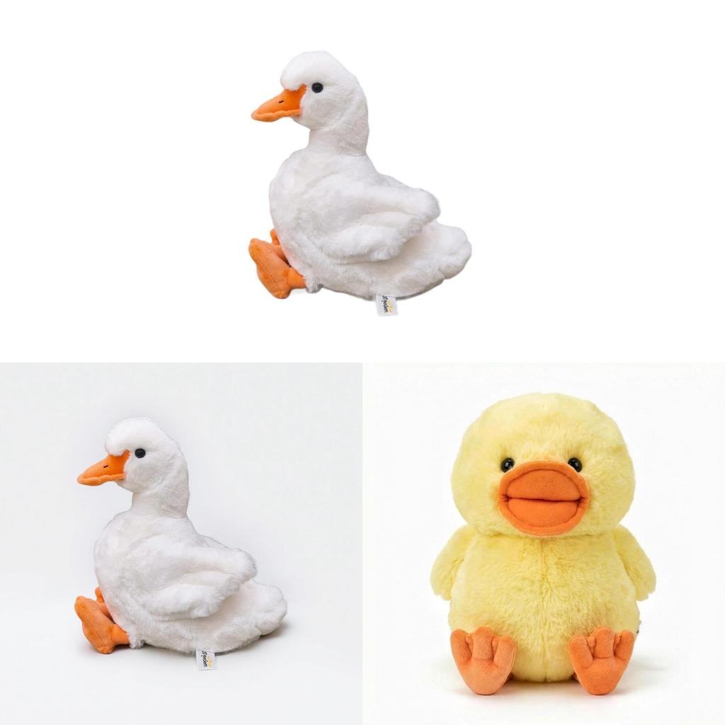 Cute Sitting Yellow Duck Plush Toy With Pp Cotton Filling For Kids And Adults