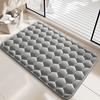 Memory Foam Bath Mat Absorbent Bathroom Rug Honeycomb Quick Drying Anti Slip Bath Rug