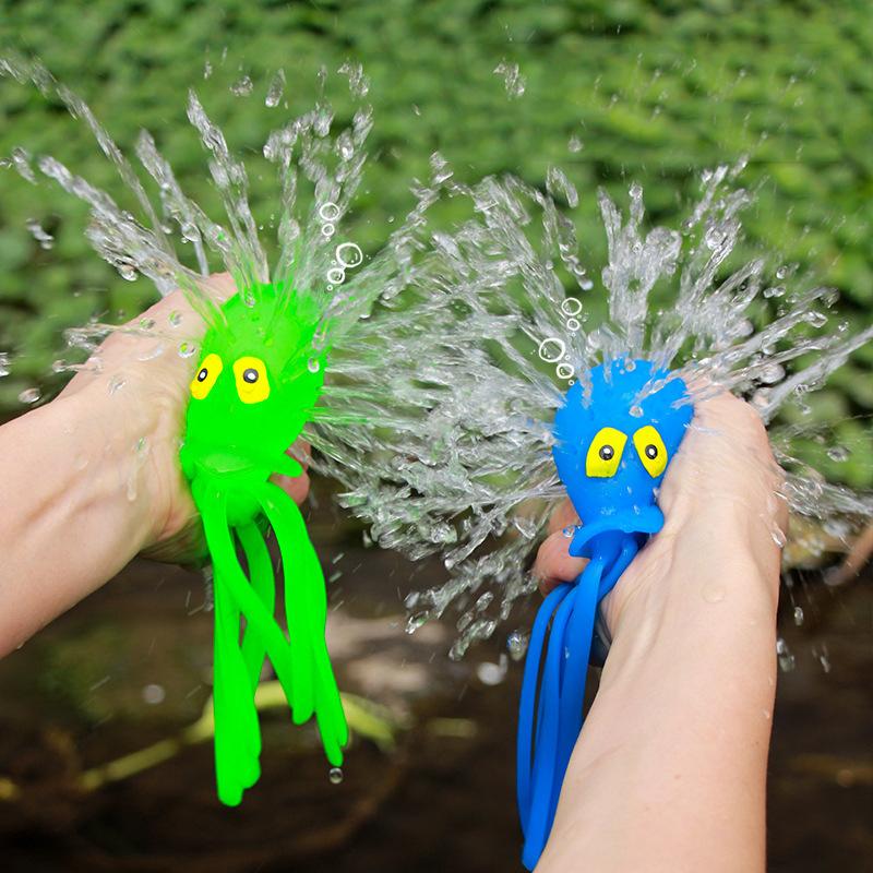 Water Absorbing Octopus Squeezing Toys Baby Summer Swimming Bathing Toy Shower Play Water Toys for Children Stress Relief Toy