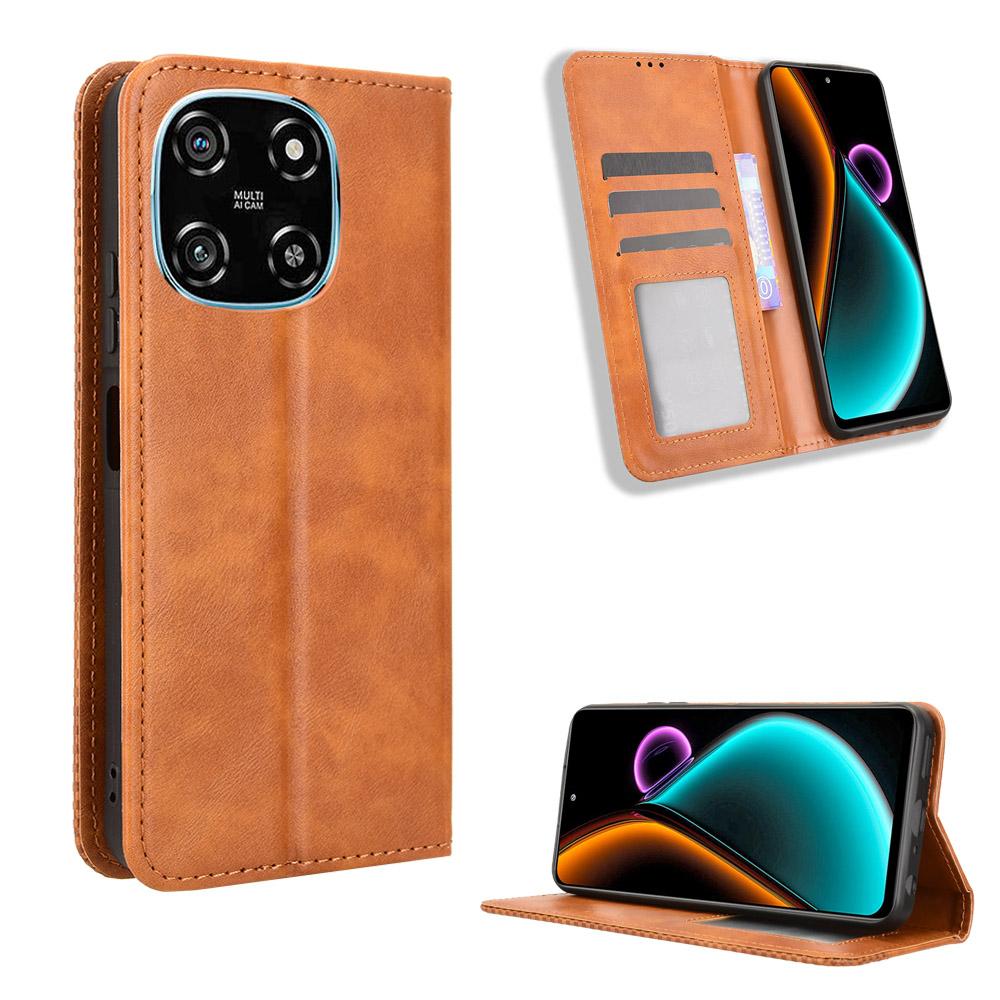 Flip Cover für Blackview Color 6 PU-Leder Ganzkörperschutz [RFID-Blockierung] Handyhüllen Brieftaschen-Cover