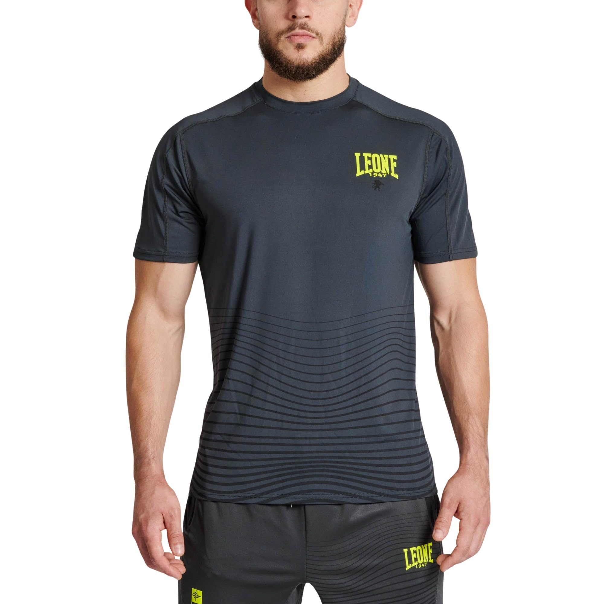 

Leone 1947 Rashguard T-Shirt WAVES Black