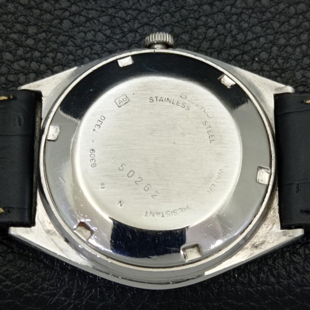 JAPAN 6309A VINTAGE SEIKO 5 AUTOMATIC MENS BLACK COLOR DIAL WATCH A701289-5 R206a-a701289