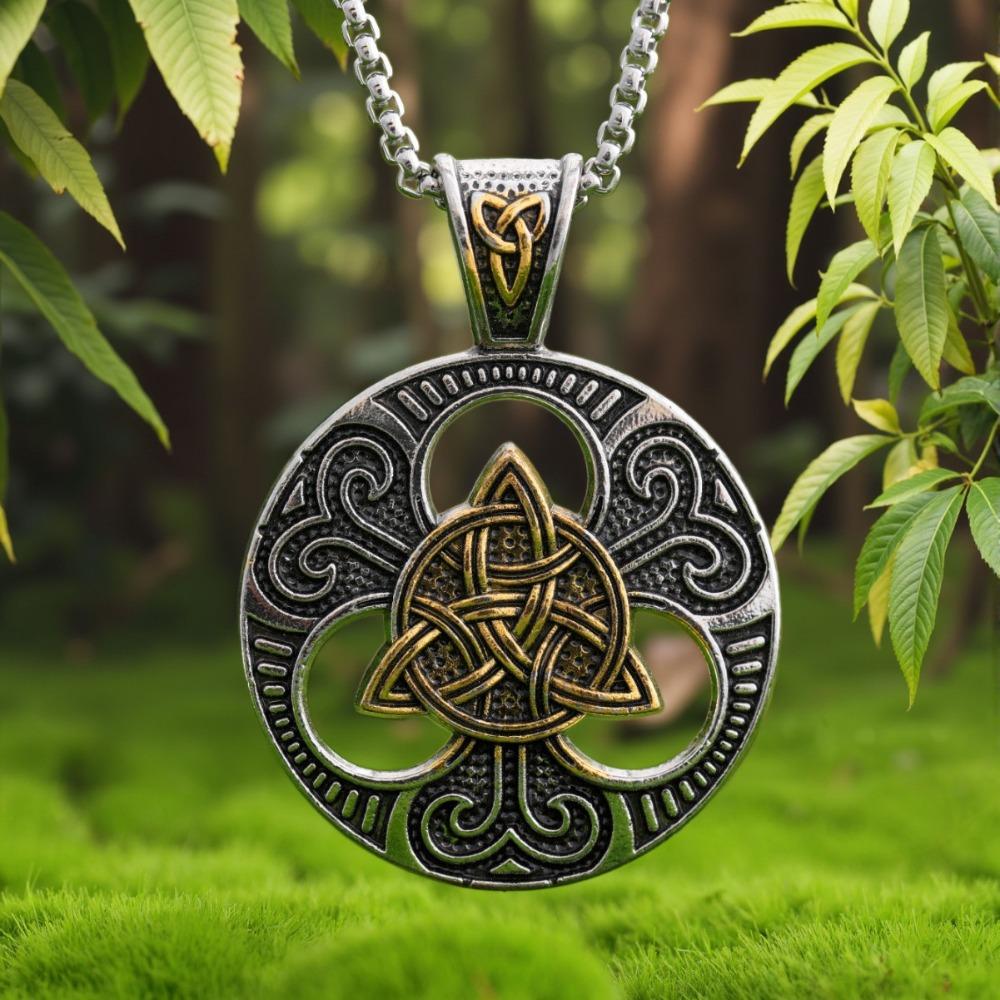 Viking Pendant Necklace Norse Jewelry for Men Women Unisex Couple Gift Retro Viking Accessories