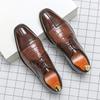 Large Size Business Lace-up Leather Shoes Men's Office Professional Dress Derby Shoes Fashion Banquet Wedding Leather Shoes Men