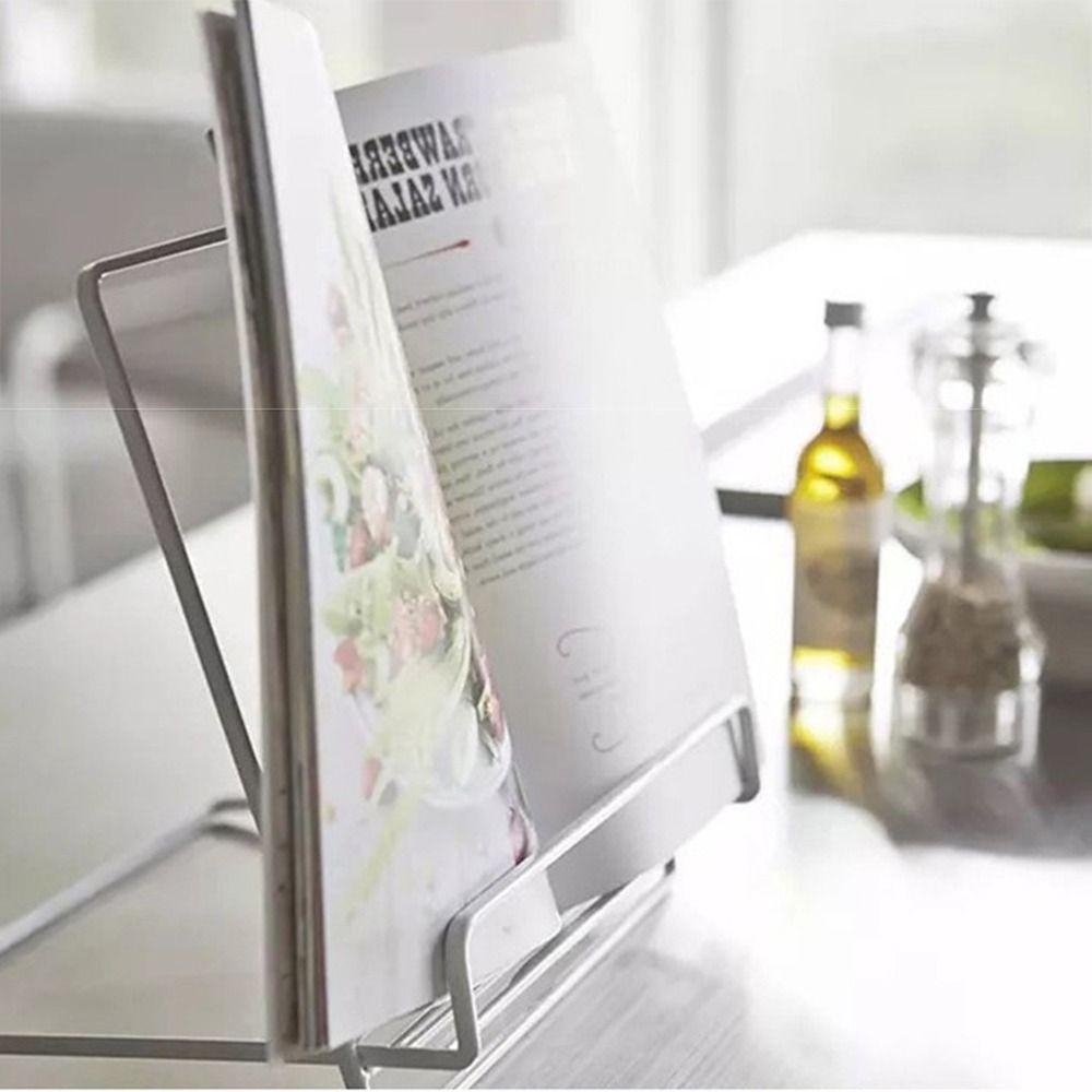 Simple Folding Magazine Reading Stand Stable Structure Desktop File Holder  Household Use