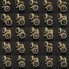 26 Styles: Round Diamond-Studded Cufflinks and Tie Clip Set with English Letters for Men