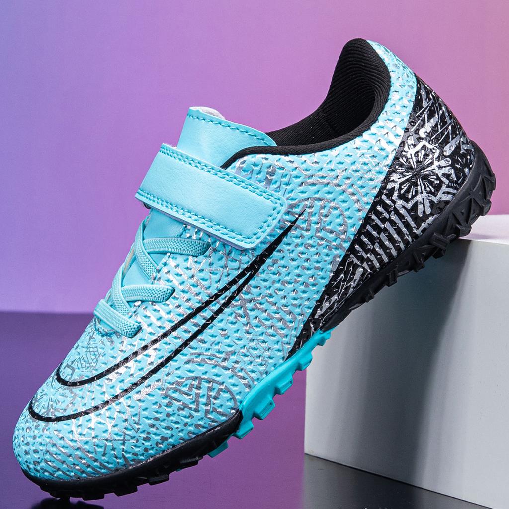 Children's football shoes low-top Velcro elementary school students daily training sneakers Amazon broken nails football shoes