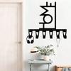 Modern Geometric Key Holder Wall Mount 6 Hooks Space Saving Entryway Office Gift