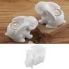 Easy Releasing Rabbit Shape Silicone Mold Flexible Candle Cup Moulds for Creating Unique Resin Crafts and Gift Boxes