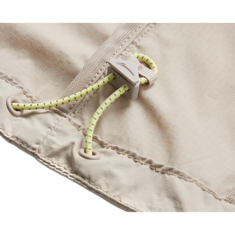 Li Ning Running Series Solid Color Zip Up Stand Collar Comfortable Breathable Sports Windbreaker Women Outerwear Dusty-Gray AFDU166-1