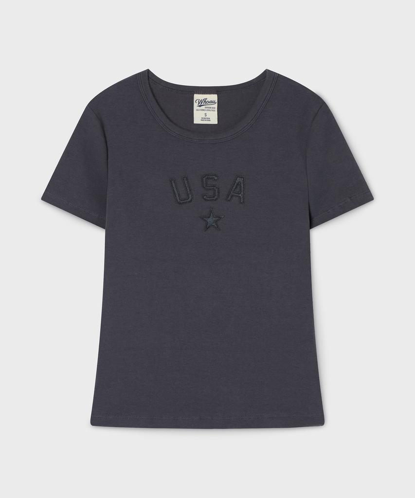 WHO.A.U Vintage Patch T-Shirt / Whrag2528F
