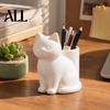 Erkerfenster Schreibtisch-Organizer Niedlicher Katzen-Stifthalter, 3D-gedruckter Kätzchen-Bleistiftbecher, Multifunktionaler Stabiler Gegengewichtsständer Schreibtisch für Make-up