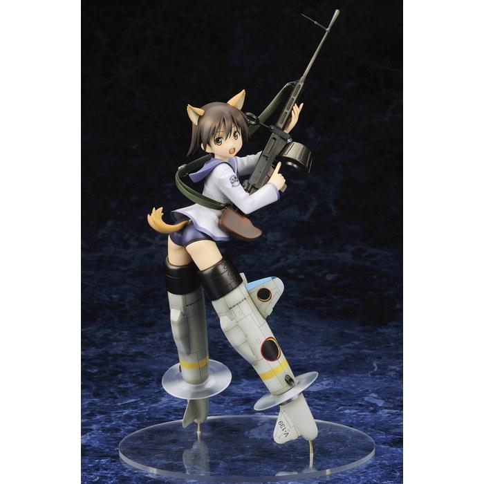 Strike Witches Miyata Fuka (1/8 Scale PVC Painted Complete Figure) White and Blue 25.5cm