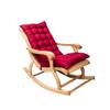 Suede Sun Lounger Chair Cushions Non Slip Rocking Chair Cushion Garden Recliner Quilted Thick