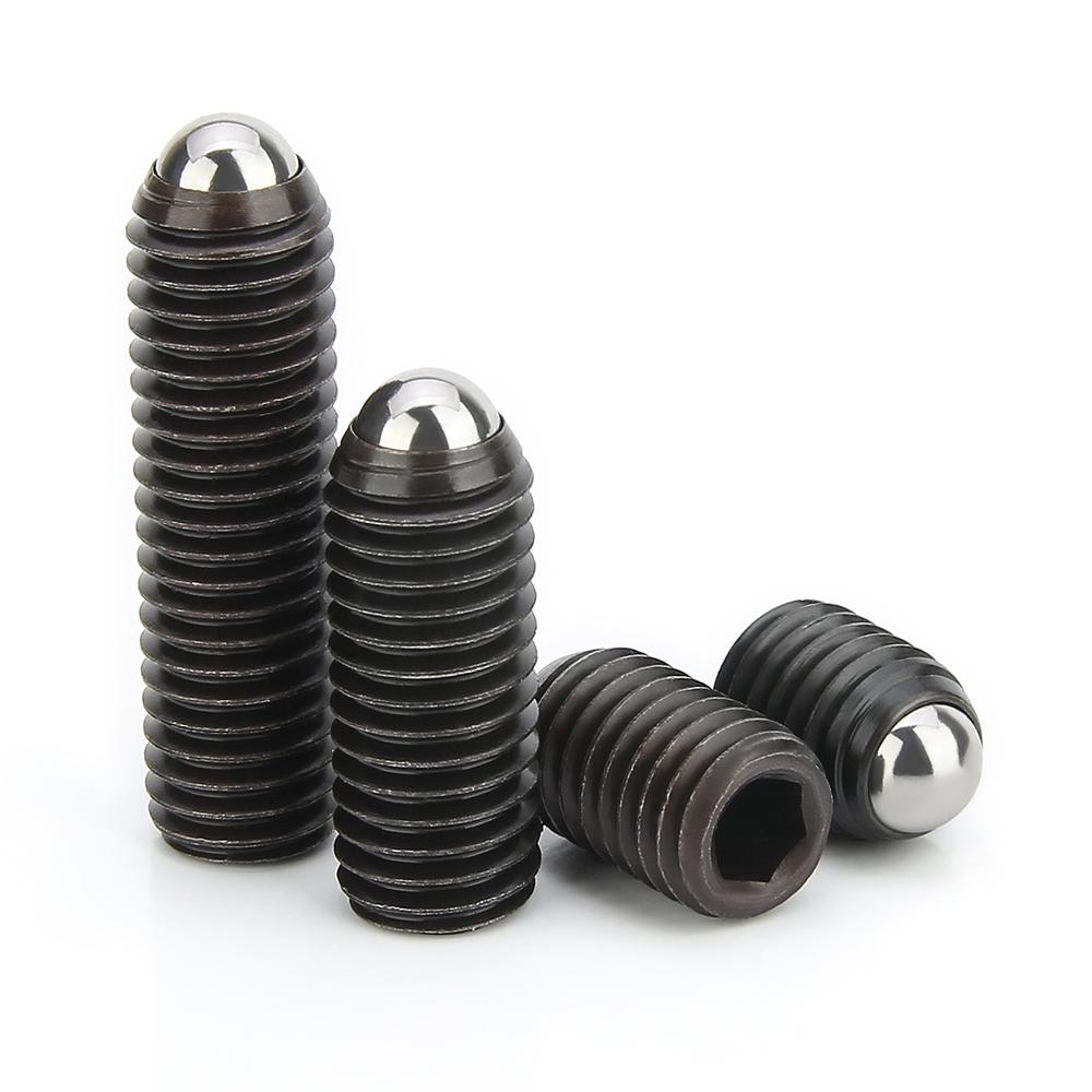 10 PZ M5 M6 M8-M16 Nero Grado 12.9 Acciaio Inossidabile 304 Esagonale Incassato Allen Sfera Spingente Punta Piatta Vite senza Testa Vite Prigioniera Bullone