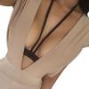 Sexiga kvinnor Bandage Sele BH Elastisk BH Strappy Hollow Out Halter BH Bustier