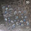Magical Blow Bubbles Goldfish Bunny Rabbit Cat Kitten Shape Shiny Dreamy Bubbles 5D Nail Art Decorations Sticker Manicure Decal