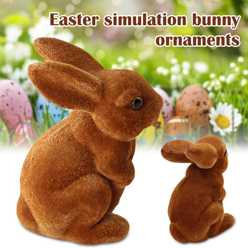Handcrafted Plush Animal Rabbit Ornament For Easter