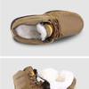 Fashion Men Snow Boots Winter Thick Warm Wool Boots High Quality Cowhide Cotton Boots for Men Mid-tube Outdoor Casual Shoe Large Size 45