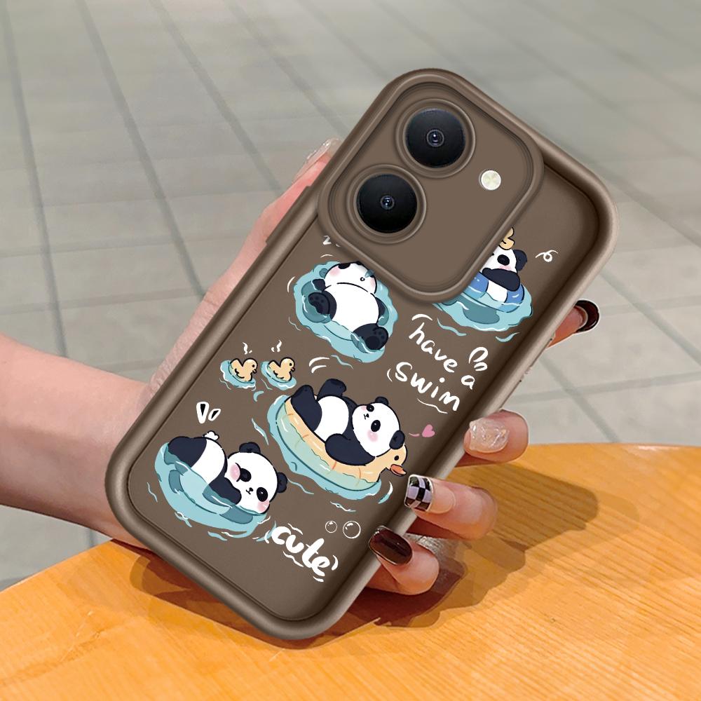 Weiches Silikon-Quadratleiter-Druckmuster-Telefongehäuse Vollständige Abdeckung Kamera Stoßfeste Schutzgummihülle für Vivo