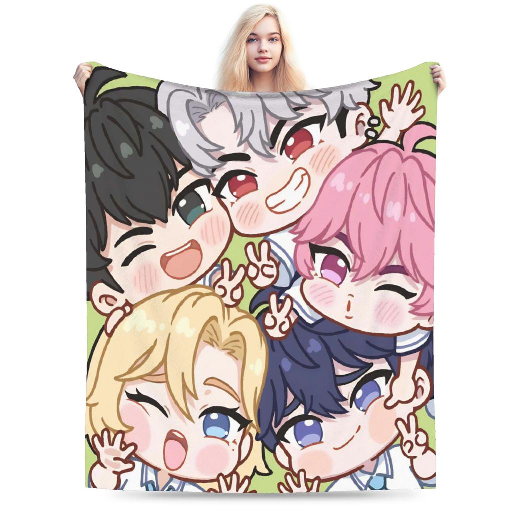 Kpop PLAVE Caligo pt Coperte Calde Studenti Peluche Biancheria da Letto Coperte Novità Divano Sedia Flanella Copriletto Copri Divano Letto