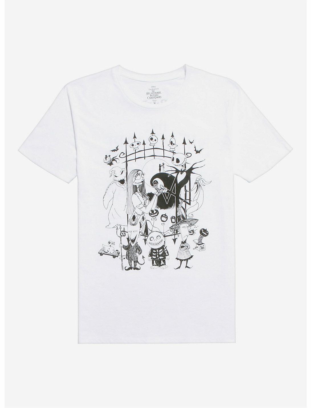 The Nightmare Before Christmas Group T-Shirt, Medium S разноцветный