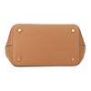 Tory Burch Felix Metal Logo Adjustable Shoulder Strap Leather Crossbody Bag Women Bags Brown Tan 144028-202