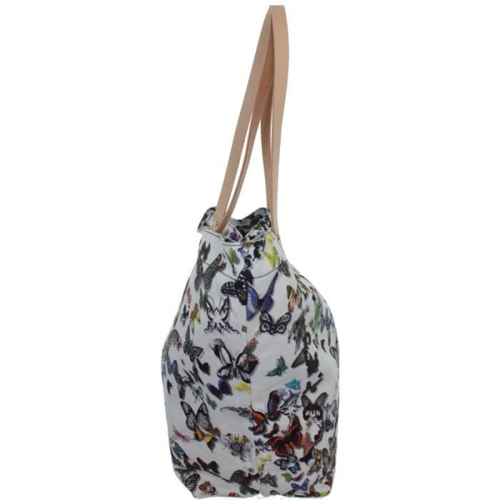 Sac Cabas - Christian Lacroix - ref_twc36763 - Blanc - Toile - Porté épaule