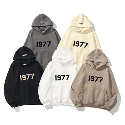 Trendy Dubbellaagse Raglanmouw Hoodie - Unisex Fluweel 1977 Sweatshirt