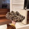 Leopard Print Fashion Women's Outer Wear 2 New Spring and Autumn Flat Bottom Casual and Comfortable One-pedal Doudou Shoes