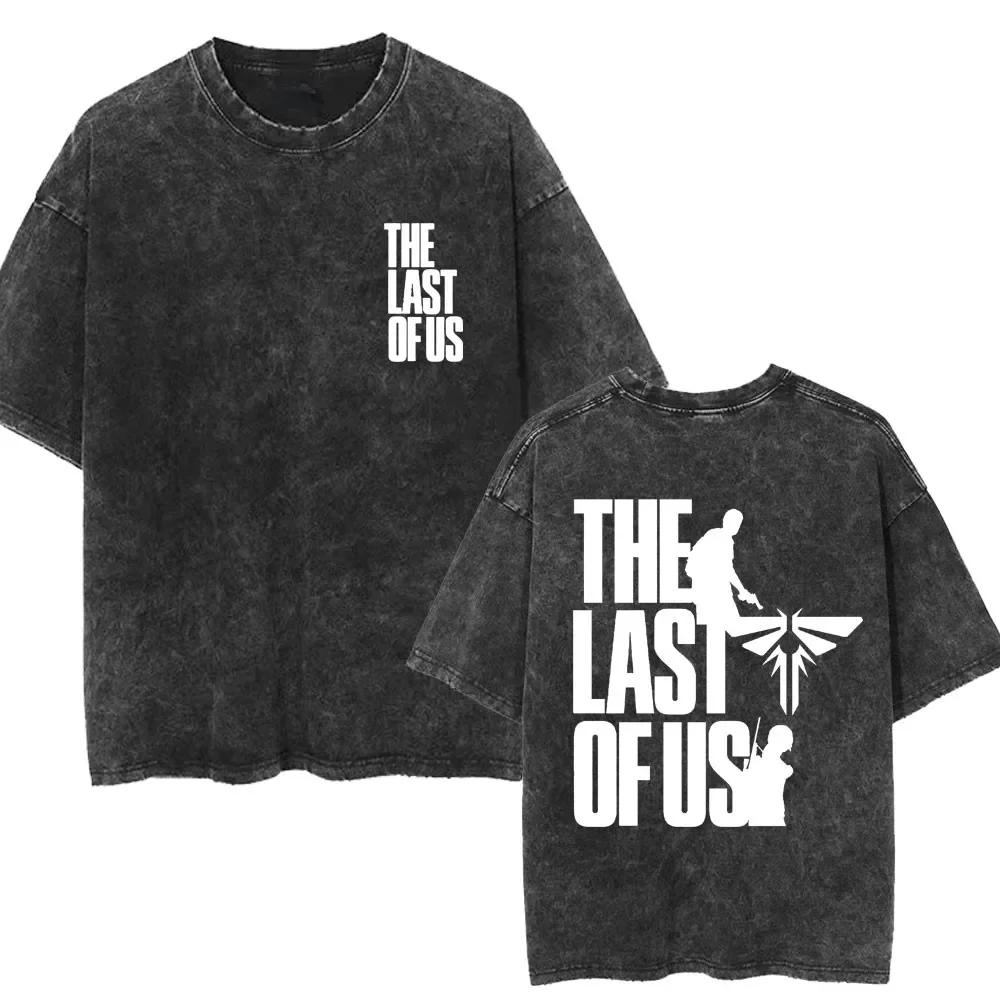 The Last of Us Ellie Prané tričko Pánské Dámské Retro Harajuku Trička Nadměrné Ležérní Bavlněné Módní tričko Streetwear