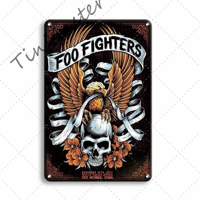 Rock N Roll Metal Poster, Tin Sign, Vintage Johnny Cash, Retro Plaque, Pub, Bar, Man Cave, Home Decoration Plates