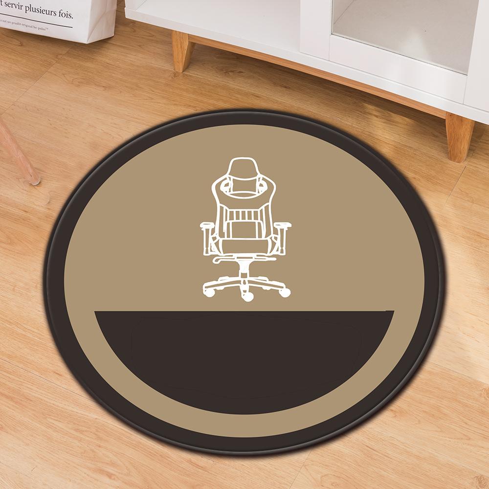 Simple Printed Carpet Computer Chair Mat Office Chair Floor Mat Door Mat Foot Mat
