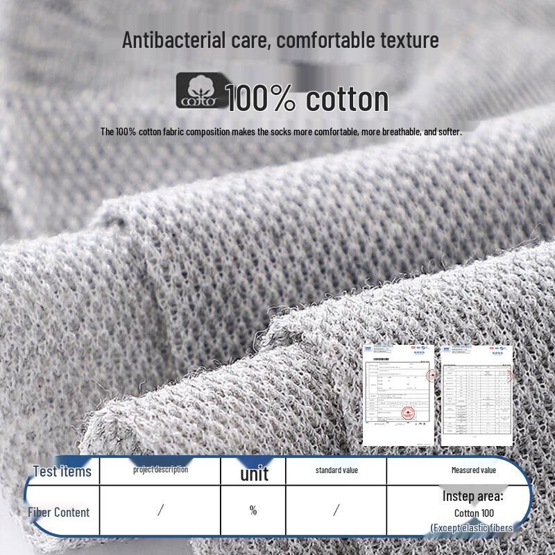 Langsha Men's 7A Anti-odor Breathable Cotton Mesh Mid-Calf Socks