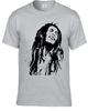 Bob Marley Inspired Reggae 100% Cotton T-shirt Mens Tees Top Smoke Weed Jamaican Ragga Music Xmas Gift Top