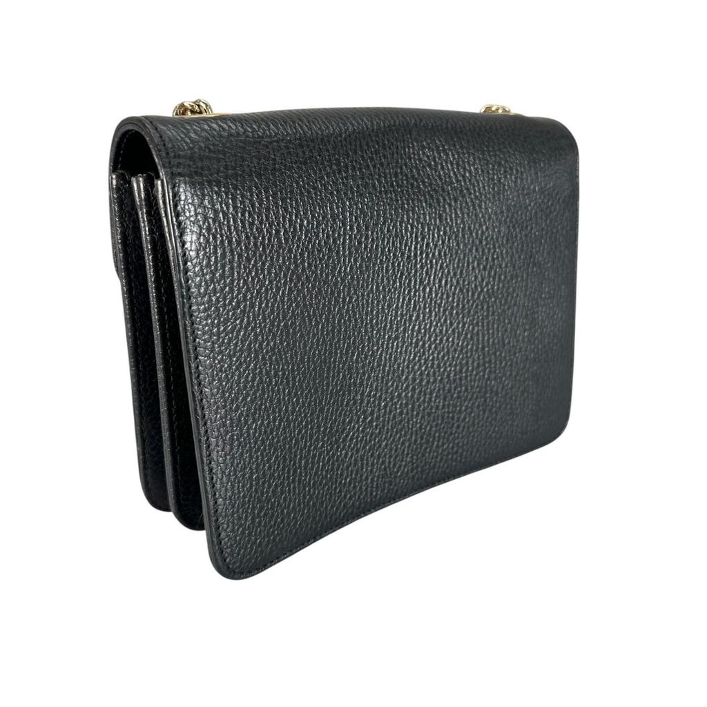 GUCCI Interlocking G Shoulder Bag black Women used