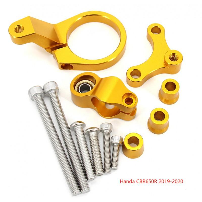 Motorcycle Steering Damper Stabilizer Honda Yamaha Sport Touring Bikes Titanium Bar