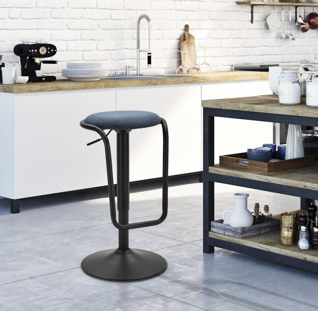 Bar Stool With Lift Destiny Navy Cm Ø 41X61-83