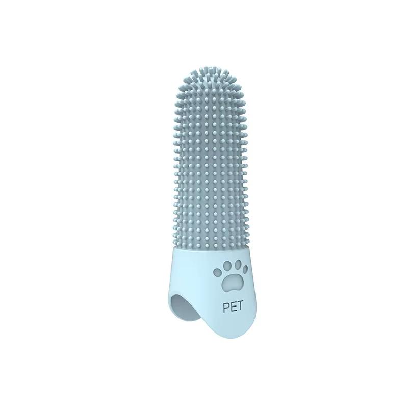 Dog Soft Toothbrush 360° Cleaning Teeth Dental Plaque Cat DogCare Tool Food Grade Silicone Pet Finger Toothbrush Dog Accessories