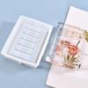 Seifenschale Halter Silikonharz Gussform Schmuck Platte Tablett Epoxidform Werkzeug