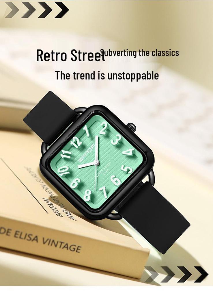 SANDA Student Quartz Exam Watch - Waterproof, Simple Design