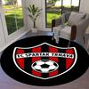 FC Spartak Trnava Round Area Rug,Carpet Rug for Living Room Bedroom Sofa Playroom Decor,Non-slip Floor Mat