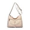 Retro casual messenger bag women's new soft large-capacity shoulder bag fashionable and simple women's bag mother bag