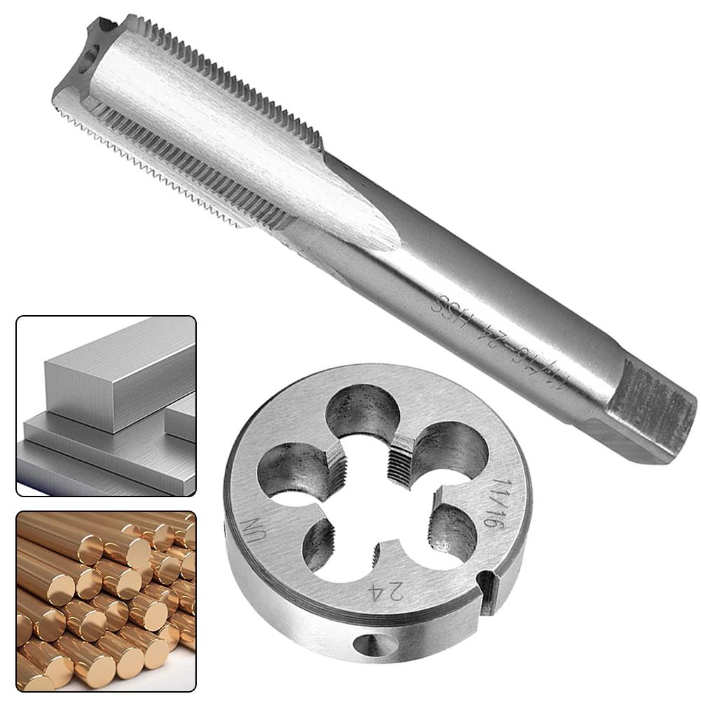 

2pcs 11/16-24 UNEF Tap And Die Set Machine Thread Right Hand For Cast Iron Metalworking Workshop Processing Manual Tools Kit China Mainland