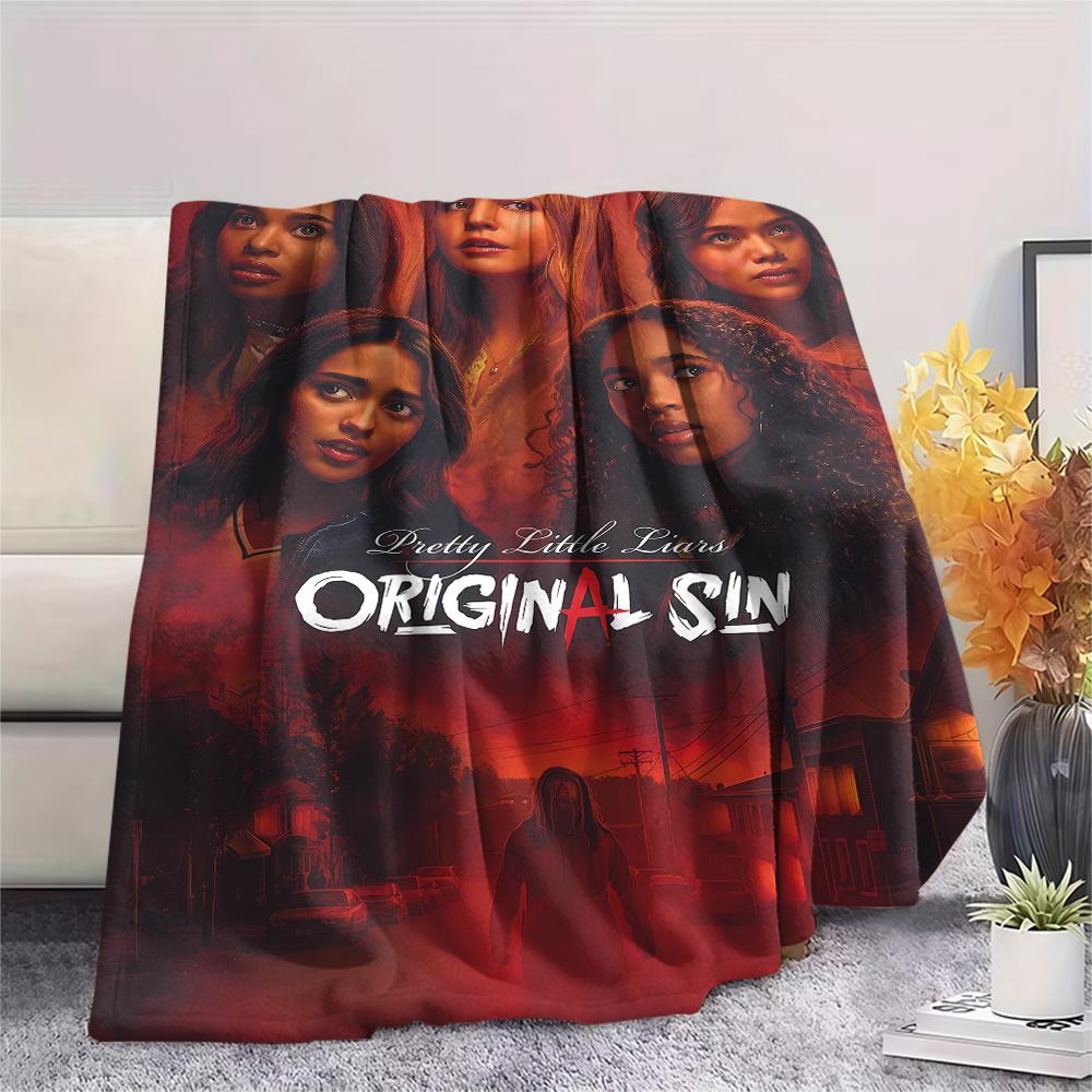 Vampire TV Characters Print Flannel Blanket,High Quality Comfortable for All Seasons,Home Decor,Warmth and Comfort,Perfect for Christmas Gifts