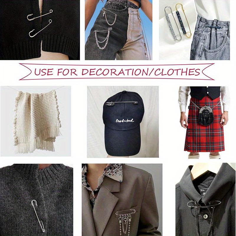20 szt. szpilek bezpieczeństwa 7,5 cm duża szpilka bezpieczeństwa wytrzymałe szpilki bezpieczeństwa do ubrań skóra płótno koce rękodzieło spódnice kilty