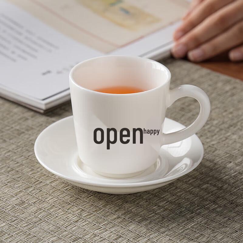 NHZHIW Moderne weiße Keramiktasse