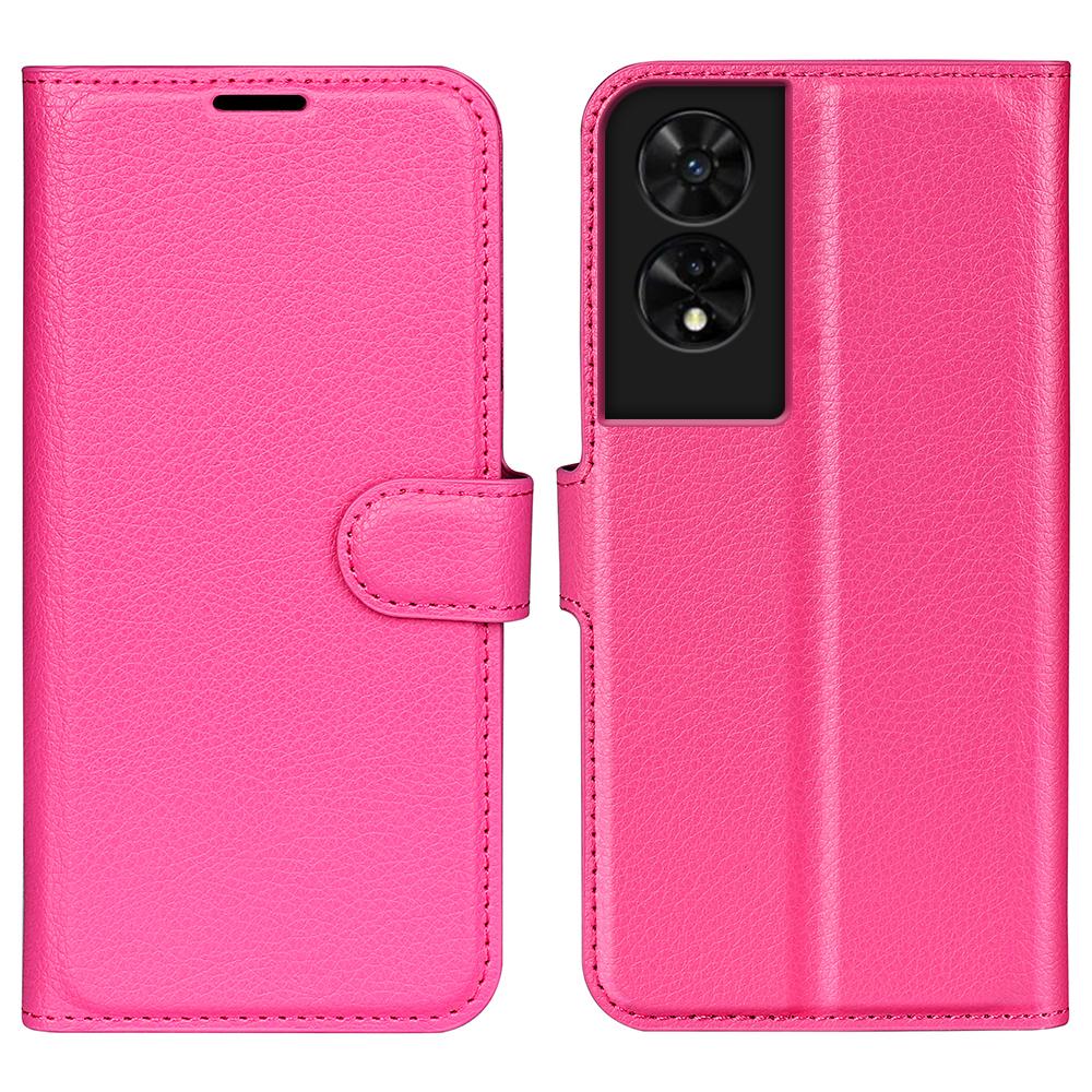 For TCL 505 Case Litchi Texture Shockproof Leather Wallet Phone Cover