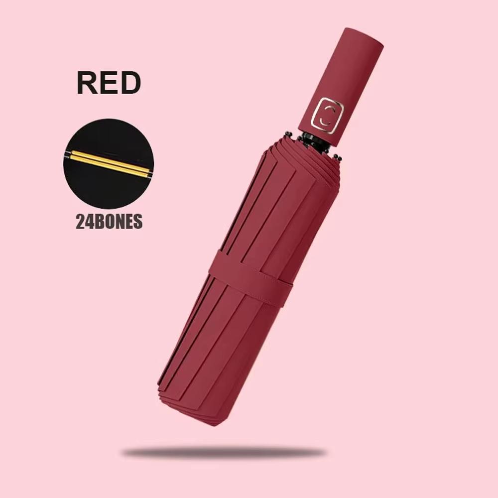 Reinforced 24-Bone Umbrella, Men's Business Strong And Durable Wind-resistant Umbrella, Anti-UV Sunscreen Umbrella Women's Sunny