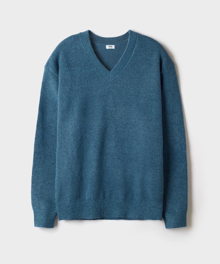 SPAO [Soft Yarn] Hairy V-Neck Sweater_Spkwg4Tc02